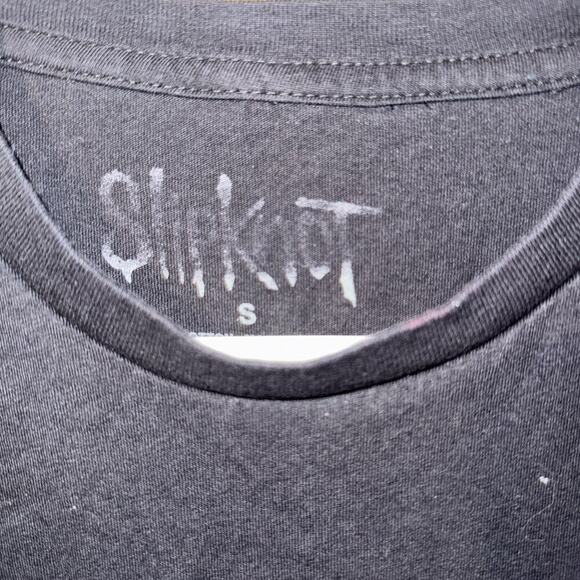 Slipknot Shirt Adult Small Black Logo Spellout Hard Rock Band Tee Goth Emo Punk - Picture 3 of 4